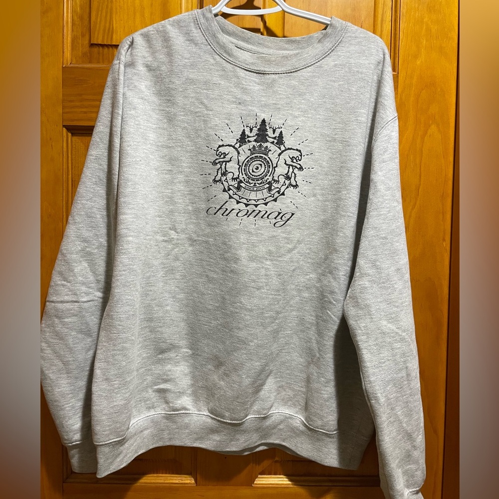 Men's grey chromag sweater size L
